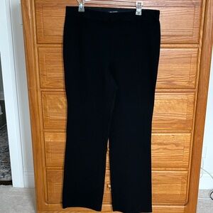 Max Edition Pull-On Flat Front Black Dress Pants Size XL